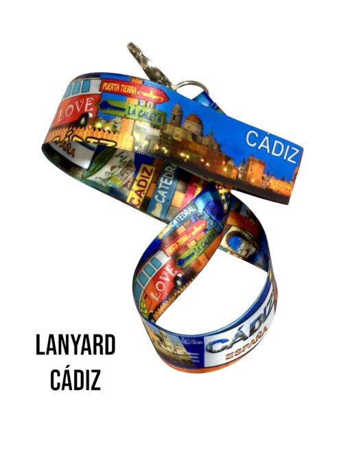 LANYARD CÁDIZ. Con imagines de la Ciudad