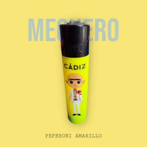 MECHERO DE CARNAVAL . MOD PEPERONI AMARILLO