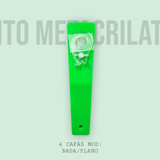 Pito Metacrilato 4 Capas Modelo VERDE BADAPLANO