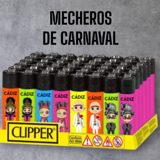 MECHERO DE CARNAVAL . MOD LOS MUÑECOS DE CADIZ ROSA FLUOR - Imagen 10