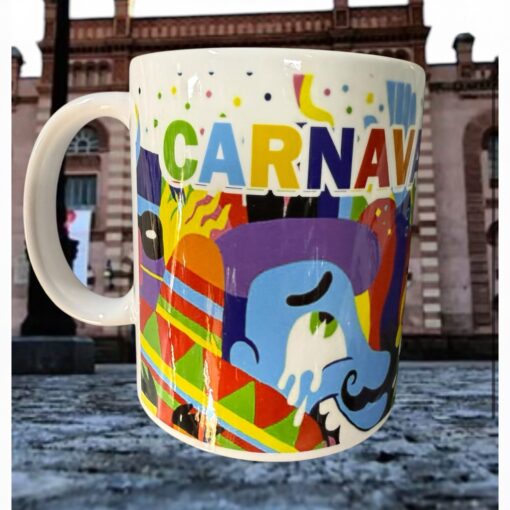 TAZA. DIBUJO COLORIDO CARNAVAL